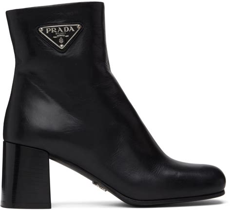 prada boots 4t2301|Black Leather Boots .